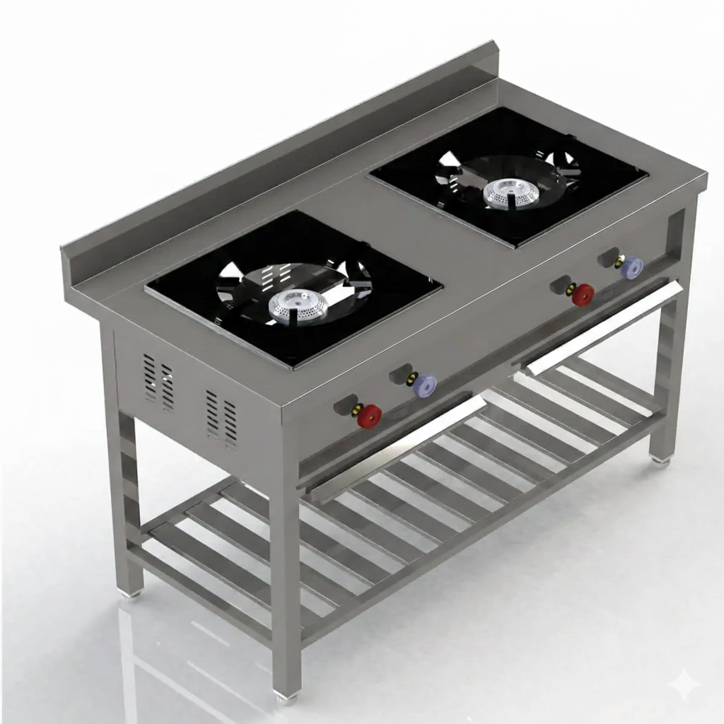 Two Burner Indian Cooking Range