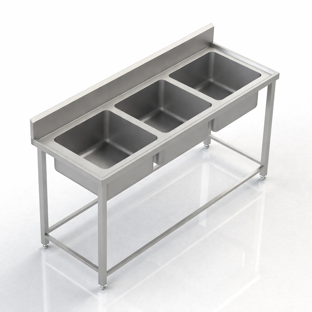 Three Sink Unit