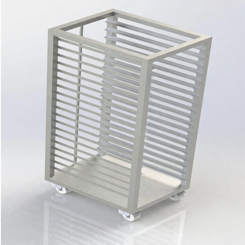 Mobile Tray Set Up Rack